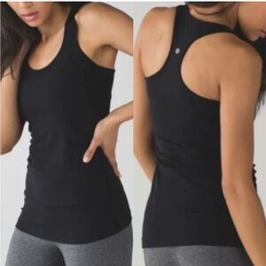 Lululemon  Black Racerback Tank Top